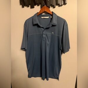 TravisMathew Men’s Polo Shirt | Blue | XL